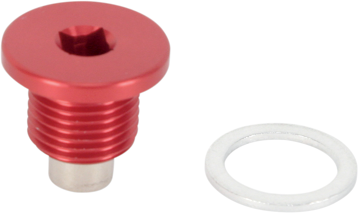 MOOSE RACING Magnetic Drain Plug - Red - Husqvarna DP126 - Cycle City Outdoors
