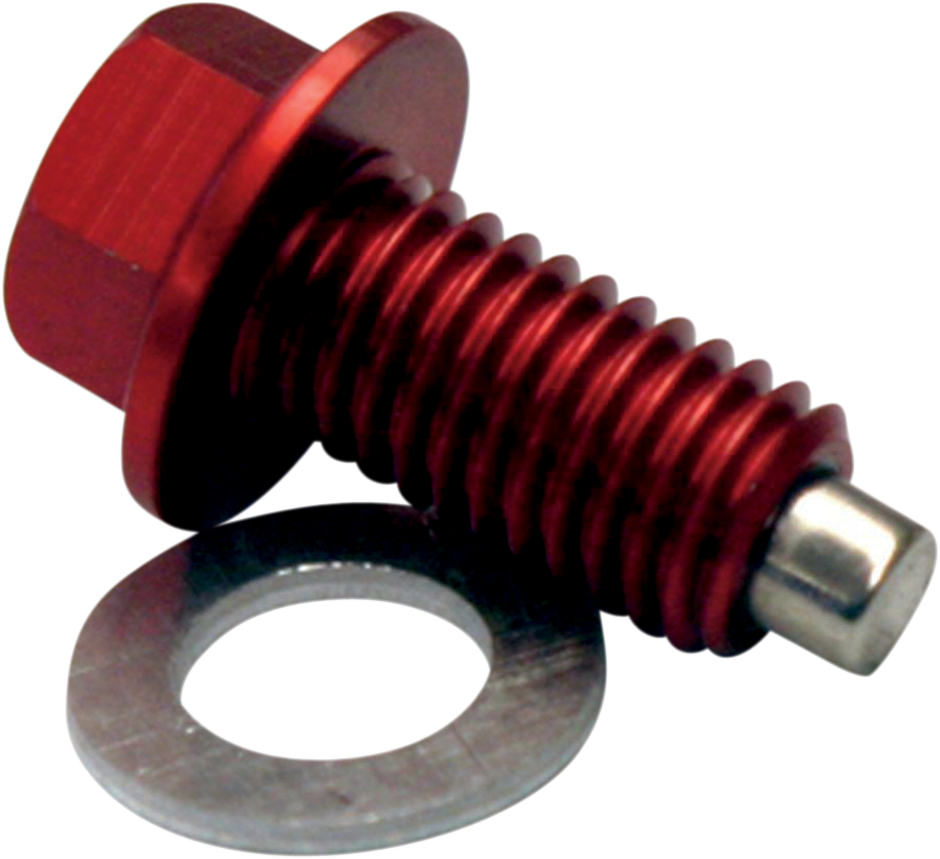 MOOSE RACING Magnetic Drain Plug - Red - Kawasaki DP120 - Cycle City Outdoors