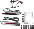 CIRO Hinge Covers - Red/Chrome 40170 - Cycle City Outdoors