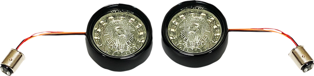 Custom Dynamics Turn Signal Insert - Red/Smoke PBBB-RR-1157BS - Cycle City Outdoors
