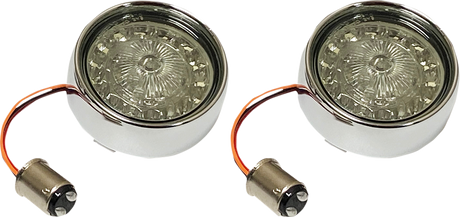 Custom Dynamics Turn Signal Insert - Red/Smoke PBBB-RR-1157CS - Cycle City Outdoors
