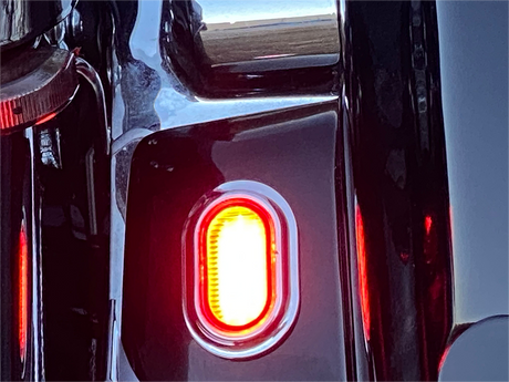 Custom Dynamics Antenna Grommet Light - Red Lens - Chrome CD-PLUG-RC - Cycle City Outdoors