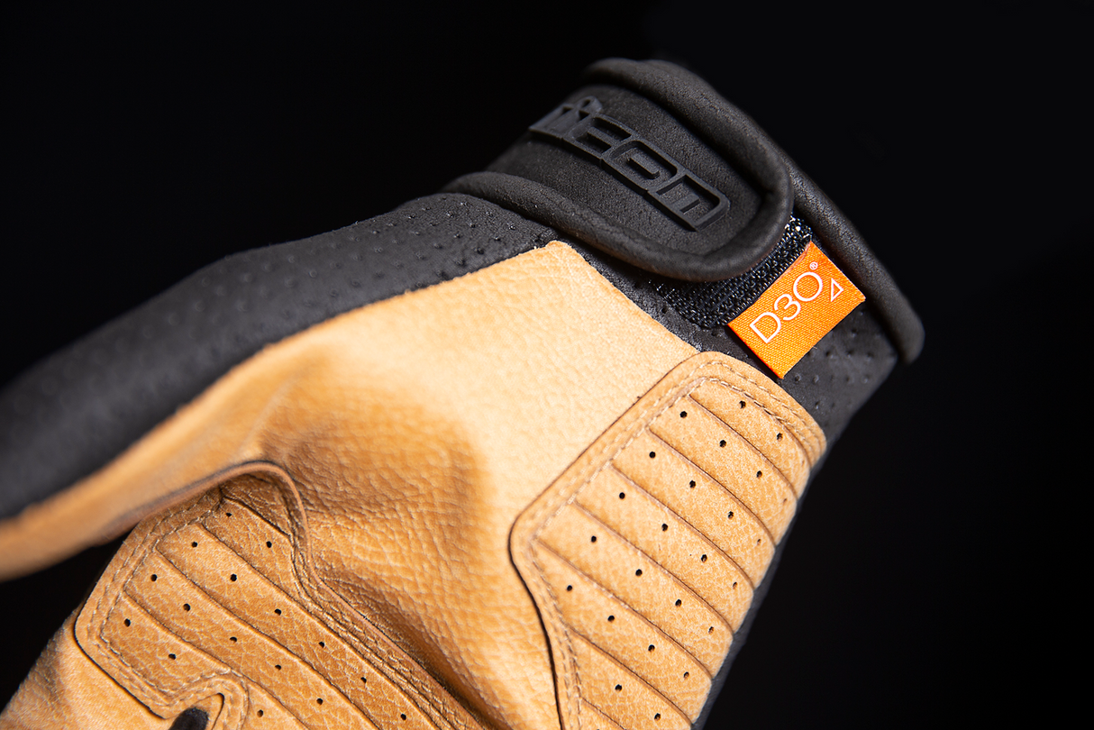 ICON Airform™ Gloves - Black/Tan - XL 3301-4144