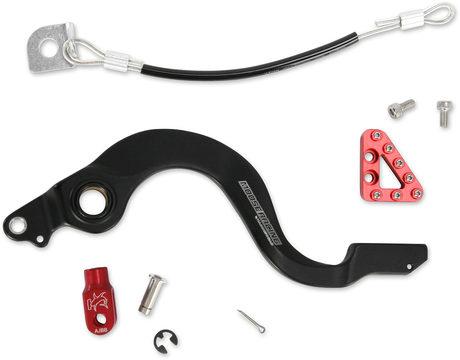 MOOSE RACING Brake Pedal - Red - Honda 82-0102-21-11 - Cycle City Outdoors