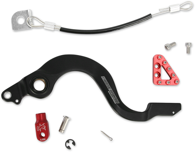 MOOSE RACING Brake Pedal - Red - Honda 82-0102-21-11 - Cycle City Outdoors