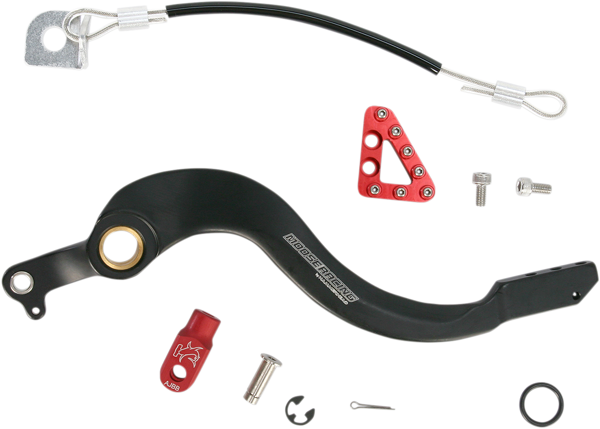 MOOSE RACING Brake Pedal - Red - Honda 82-0106-21-11 - Cycle City Outdoors