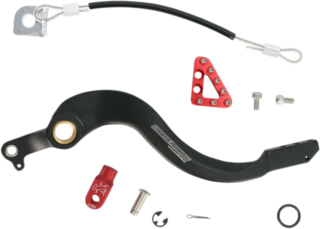 MOOSE RACING Brake Pedal - Red - Honda 82-0106-21-11 - Cycle City Outdoors