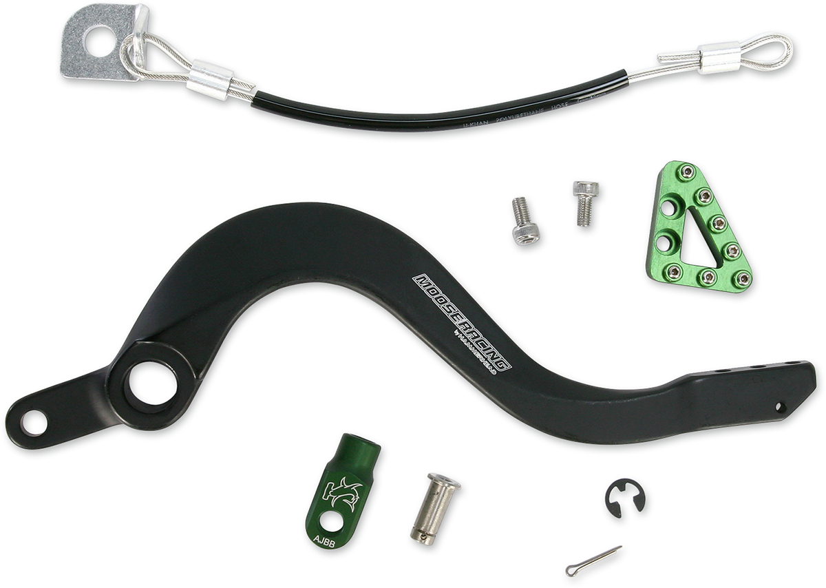 MOOSE RACING Brake Pedal - Green - Kawasaki 82-0342-21-33 - Cycle City Outdoors