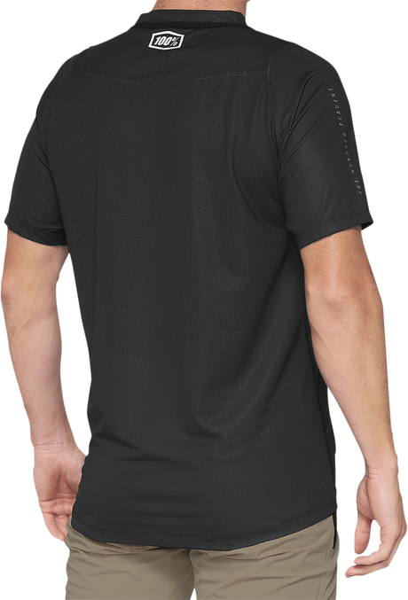 100% Celium Short-Sleeve Jersey - Dark Gray/Black - XL 41204-290-13