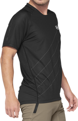 100% Celium Short-Sleeve Jersey - Dark Gray/Black - Large 41204-290-12