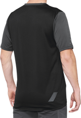 100% Ridecamp Short-Sleeve Jersey - Charcoal/Black - XL 40027-00008