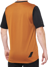 100% Ridecamp Short-Sleeve Jersey - Terracotta/Black - Small 40027-00015