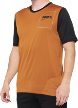 100% Ridecamp Short-Sleeve Jersey - Terracotta/Black - Small 40027-00015