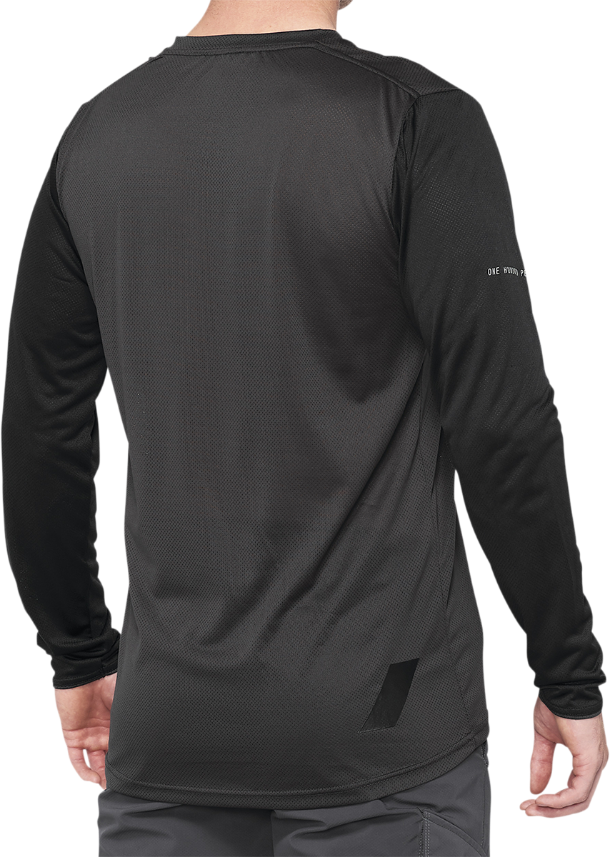 100% Ridecamp Long-Sleeve Jersey - Black/Charcoal - XL 40028-00003