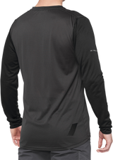 100% Ridecamp Long-Sleeve Jersey - Black/Charcoal - Large 40028-00002
