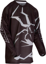 MOOSE RACING Youth Agroid Mesh Jersey - Black/Gray - XS 2912-1992 - Cycle City Outdoors