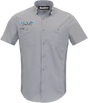 THROTTLE THREADS Drag Specialties Vented Shop Shirt - Gray - Small DRG31ST26GYSM - Cycle City Outdoors