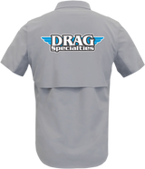 THROTTLE THREADS Drag Specialties Vented Shop Shirt - Gray - XL DRG31ST26GYXL - Cycle City Outdoors