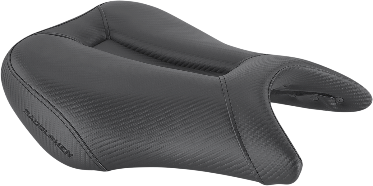 SADDLEMEN Gel Channel* Track Carbon Fiber Sport Seat - Black - GSX-S 750 0810-S076