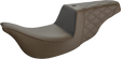 SADDLEMEN Unknown Industries Seat - Carbon Fiber/ Gripper/Rear Lattice Stitch - Brown - FL '08-'23 UN08-07-173BR