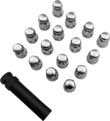MOOSE UTILITY Lug Nut - Splined - 12 mm x 1.50 - Chrome - 16 Pack SPMO3807L4