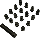 MOOSE UTILITY Lug Nut - Splined - 10 mm - Black - 16 Pack SPMO3808BL4