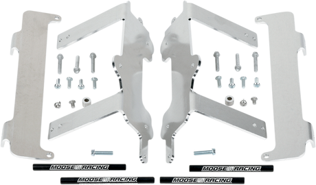 MOOSE RACING Radiator Braces - Silver - Yamaha 11-150 - Cycle City Outdoors