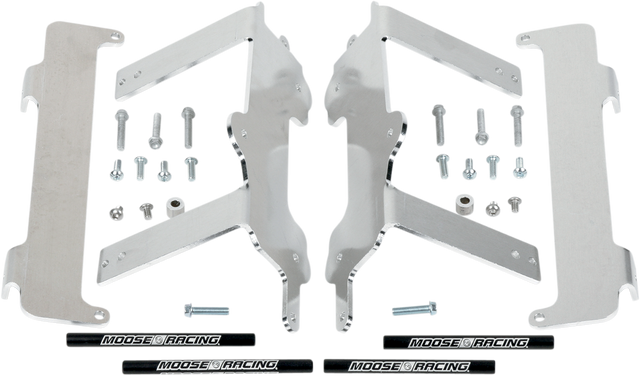 MOOSE RACING Radiator Braces - Silver - Yamaha 11-150 - Cycle City Outdoors