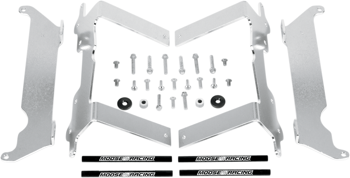 MOOSE RACING Radiator Braces - Silver - Yamaha 11-152 - Cycle City Outdoors