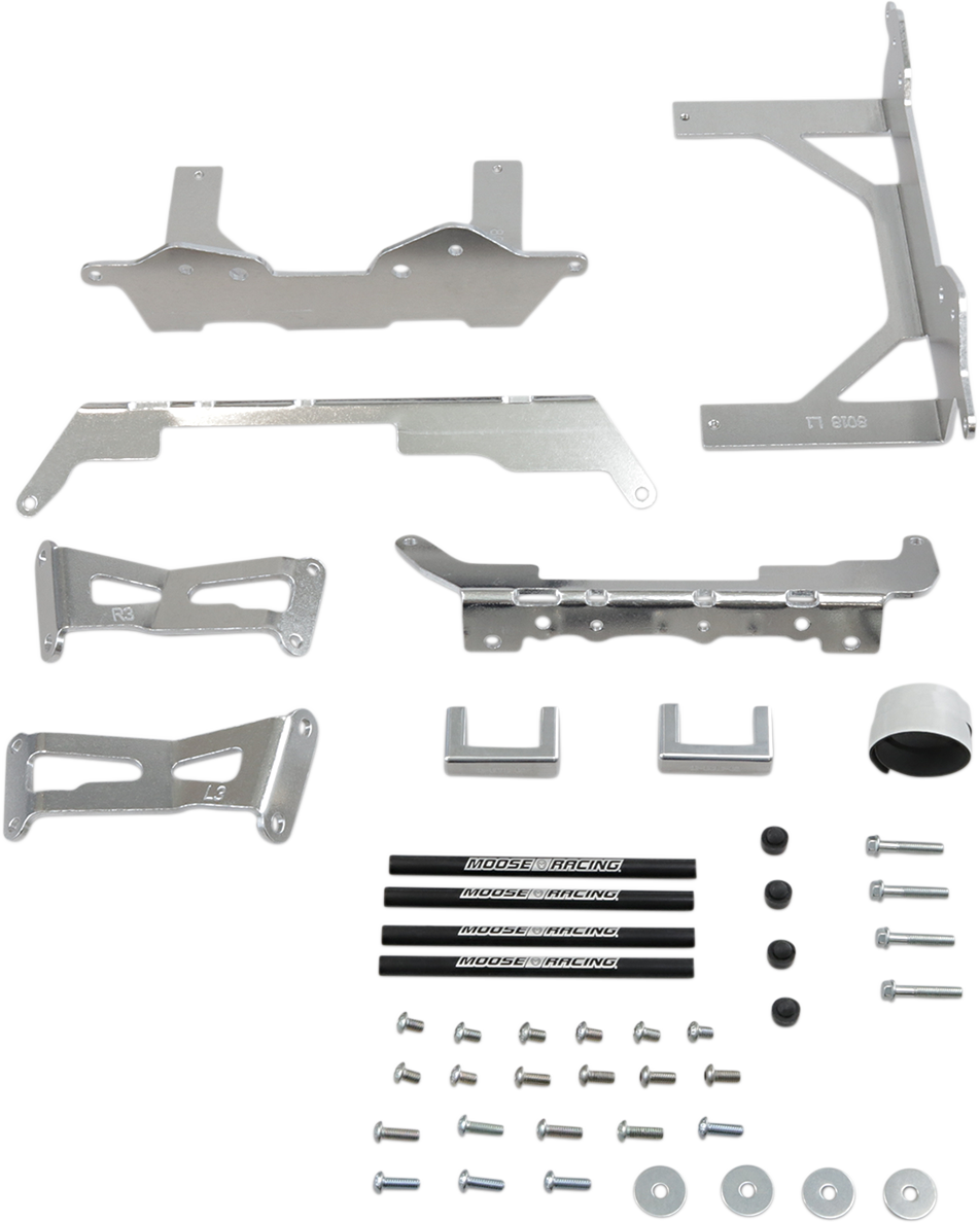 MOOSE RACING Radiator Braces - Silver - Kawasaki 11-8018 - Cycle City Outdoors