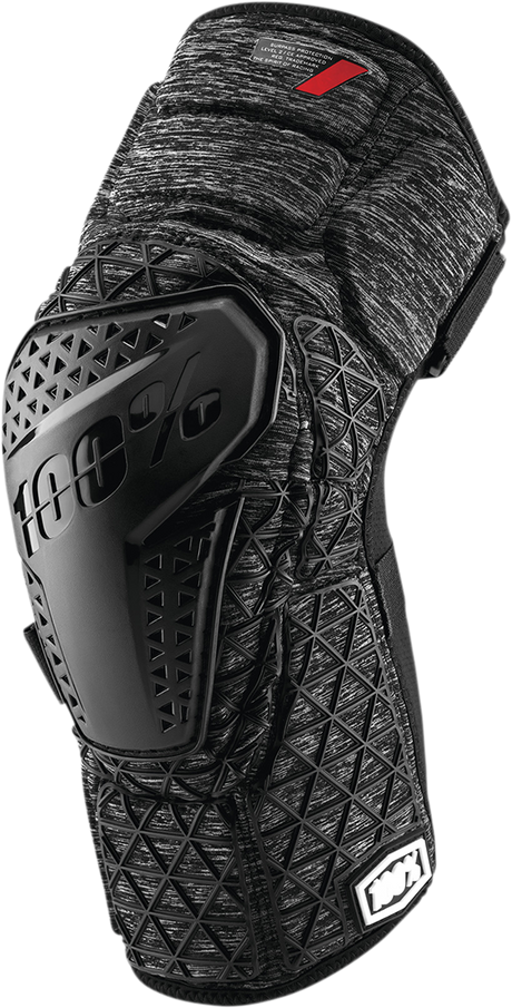 100% Surpass Knee Guards - Heather Gray/Black - XL 70009-00008
