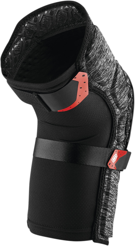 100% Surpass Knee Guards - Heather Gray/Black - XL 70009-00008