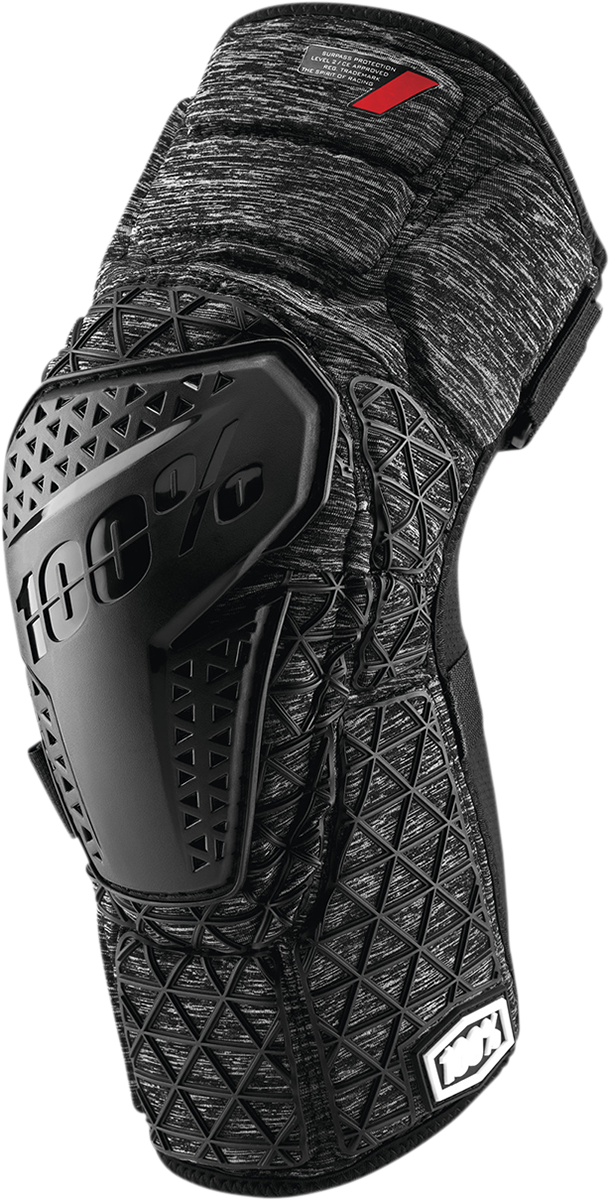 100% Surpass Knee Guards - Heather Gray/Black - Small 70009-00005