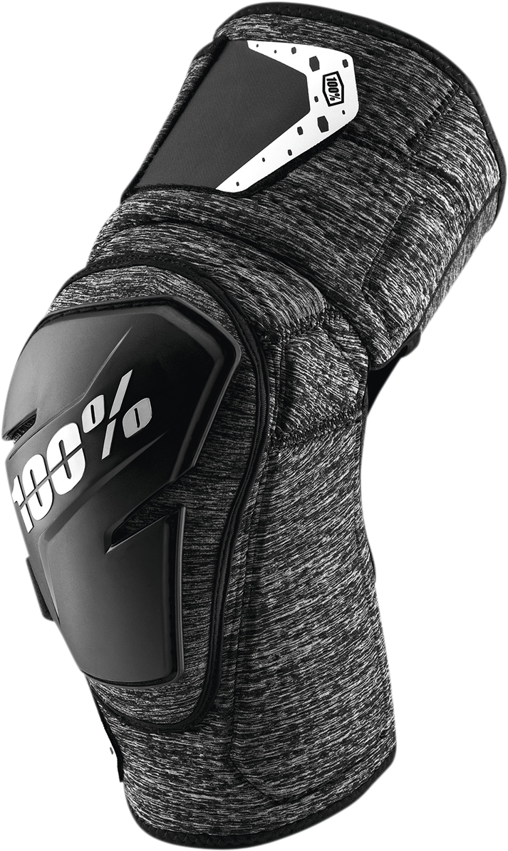 100% Fortis Knee Guards - Heather Gray/Black - L/XL 70007-00004