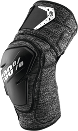 100% Fortis Knee Guards - Heather Gray/Black - L/XL 70007-00004