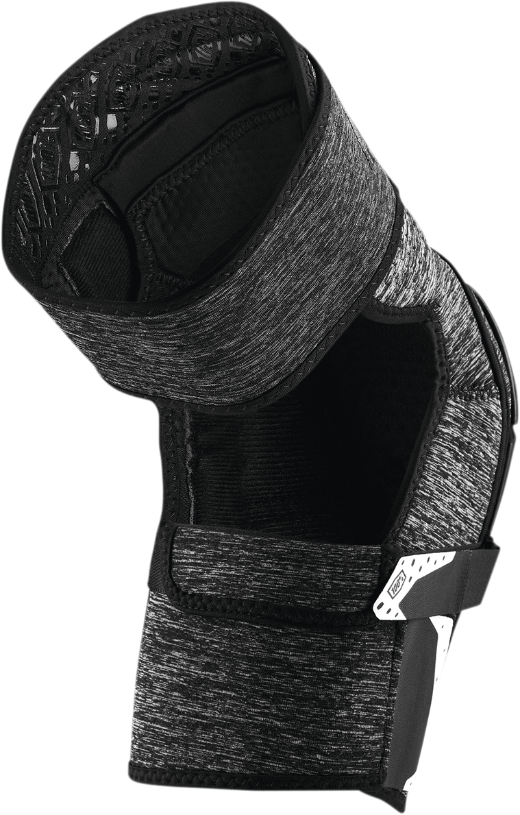 100% Fortis Knee Guards - Heather Gray/Black - L/XL 70007-00004