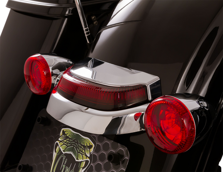 CIRO Taillight - Red - Chrome 40173 - Cycle City Outdoors