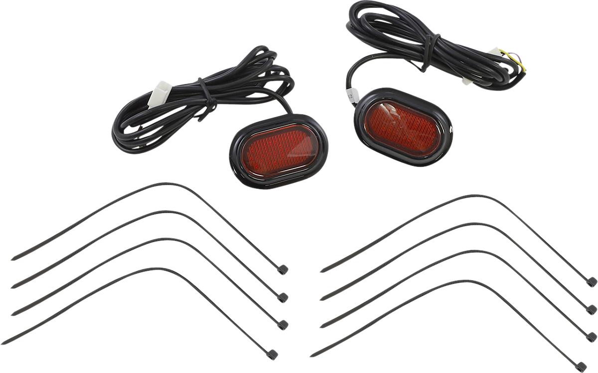 Custom Dynamics Antenna Grommet Light - Red Lens - Black CD-PLUG-RB - Cycle City Outdoors