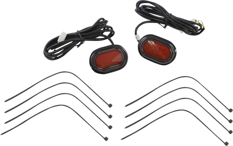 Custom Dynamics Antenna Grommet Light - Red Lens - Black CD-PLUG-RB - Cycle City Outdoors