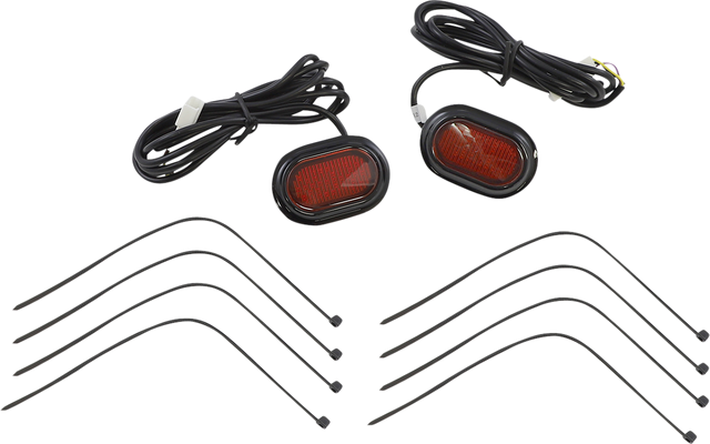 Custom Dynamics Antenna Grommet Light - Red Lens - Black CD-PLUG-RB - Cycle City Outdoors