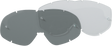 MOOSE RACING Replacement Lens - Scott - XI 83-89 Works - Clear 15-20-10 - Cycle City Outdoors