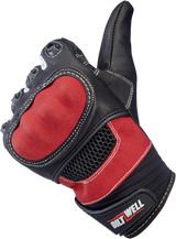 BILTWELL Bridgeport Gloves - Red - Large 1509-0801-304