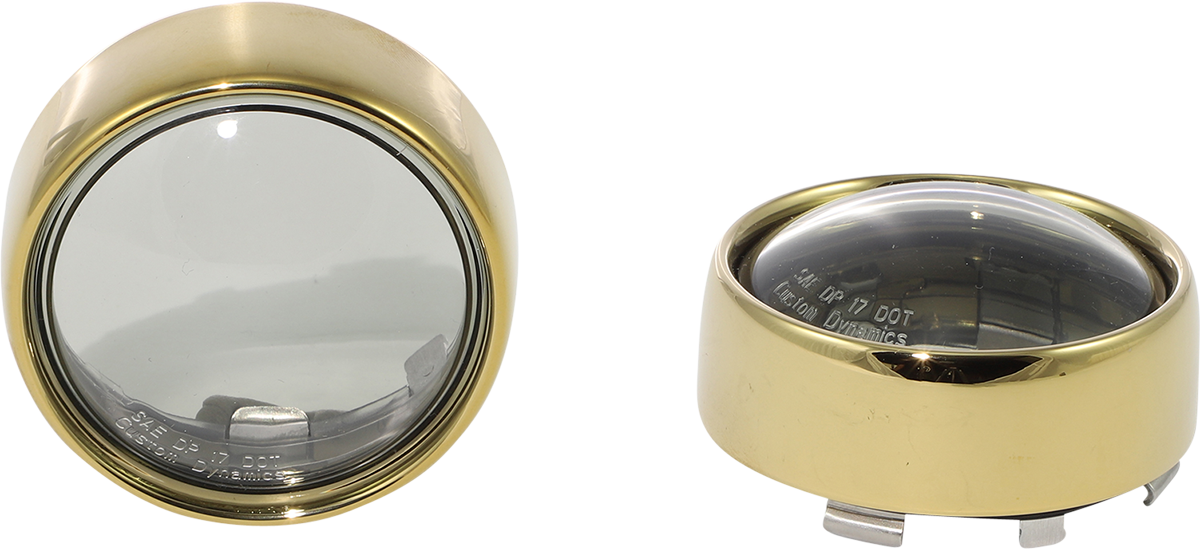 Custom Dynamics Bezel - Gold/Smoke PB-B-BEZ-GS - Cycle City Outdoors