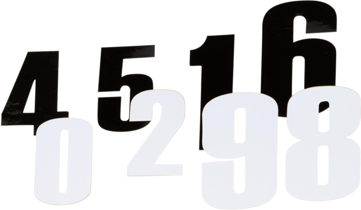 MOOSE RACING Race Number 3 - White - 4.5" 80003 - Cycle City Outdoors