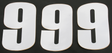 MOOSE RACING Race Number 9 - White - 6" 80109 - Cycle City Outdoors