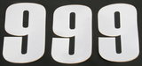 MOOSE RACING Race Number 9 - White - 6" 80109 - Cycle City Outdoors