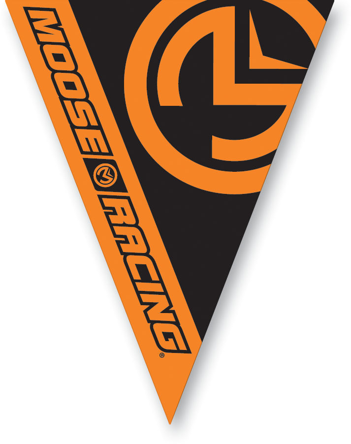 MOOSE RACING Pennant Flags - Orange/Black 9904-0386 - Cycle City Outdoors