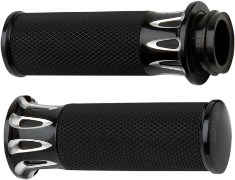ARLEN NESS Grips - Deep Cut - Cable - Black 07-317