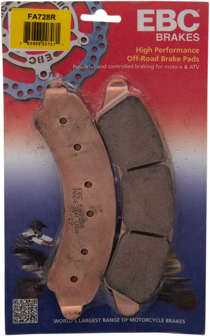 EBC FA-R Series Sintered Front Brake Pads - FA728R (Polaris RZR XP 4 Turbo S / RZR Turbo S / RZR Turbo S4 2019–2021)
