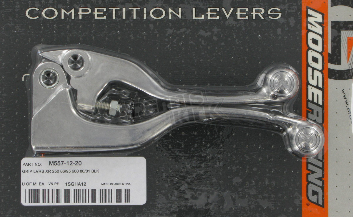 MOOSE RACING Lever Set - Competition - Black 1SGHA12 - Cycle City Outdoors